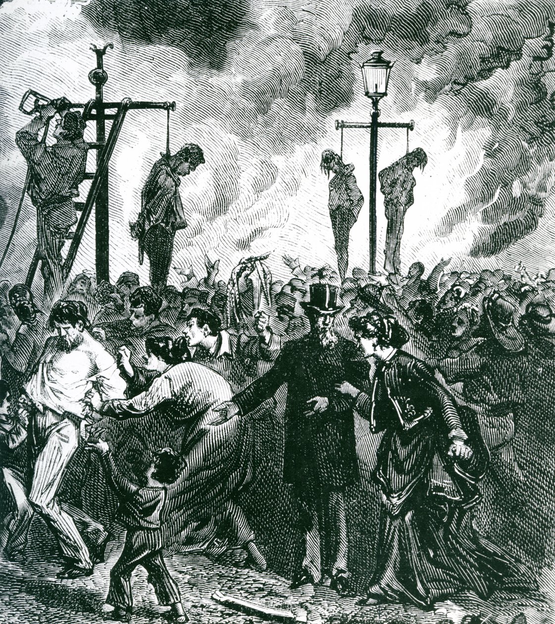 Rivolte durante il Grande Incendio di Chicago nel 1871 da American School