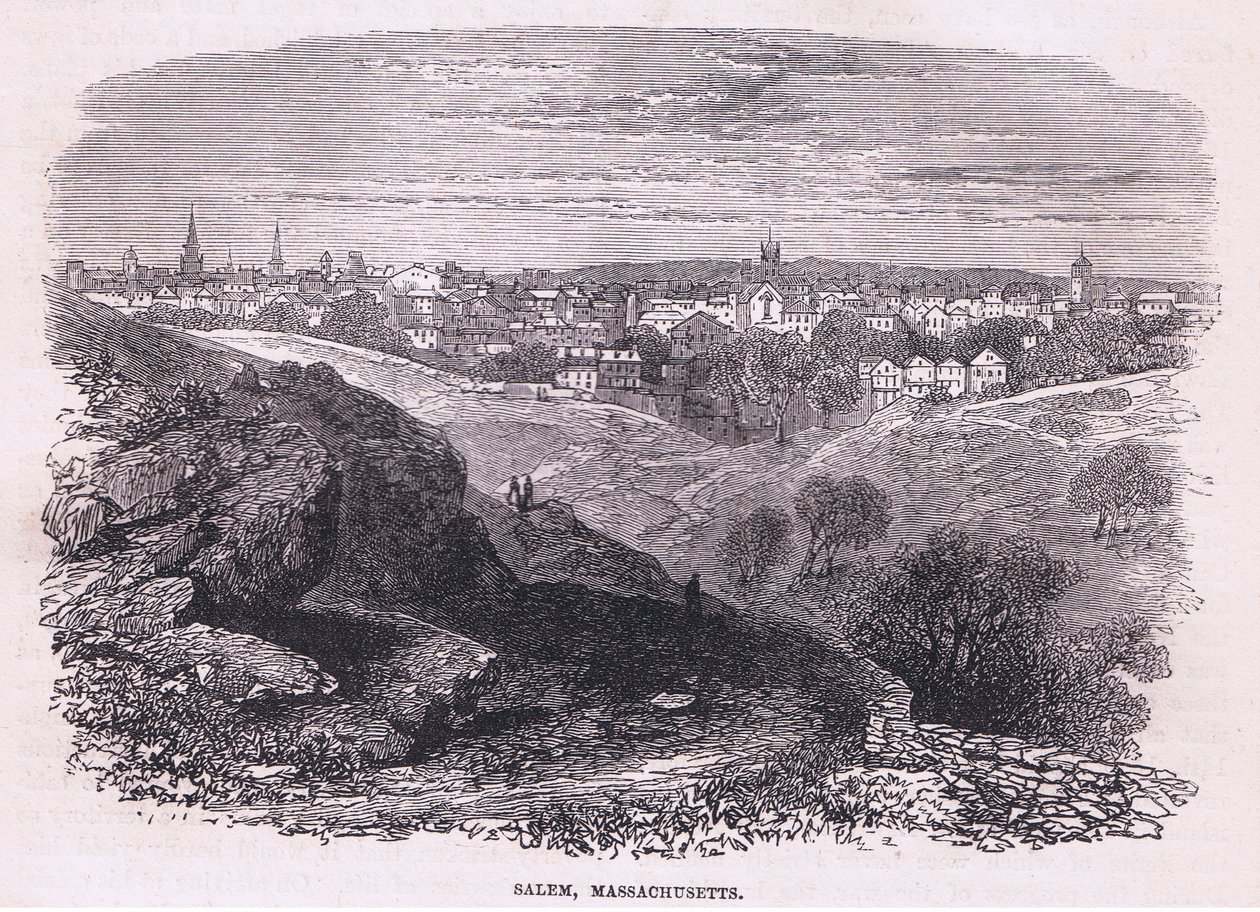 Salem Massachusetts, illustrazione da Cassell