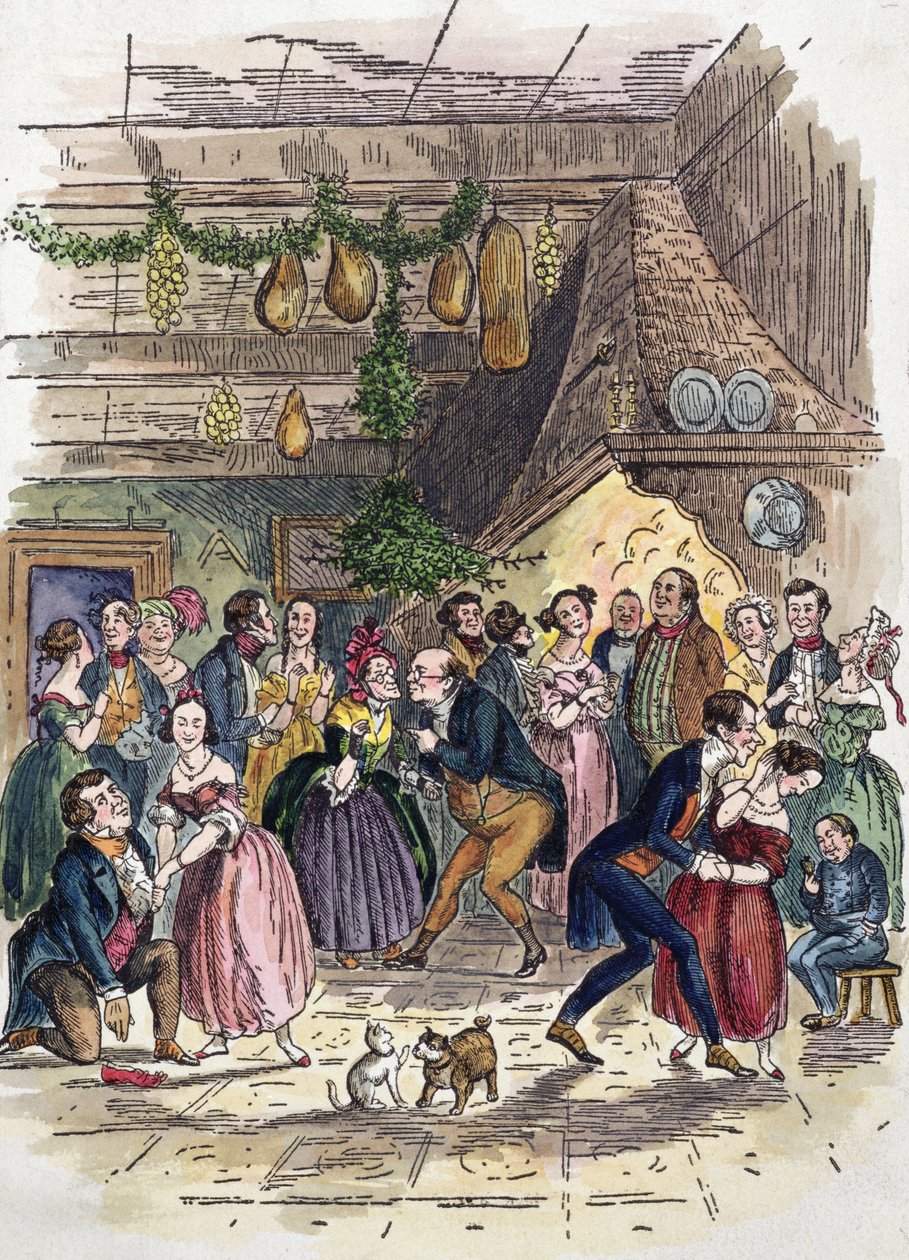 Scena da Un canto di Natale, di Charles Dickens da American School