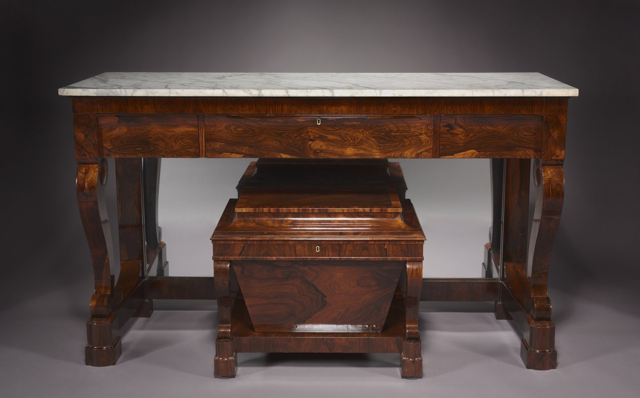Credenza e cantinetta, ditta di Duncan Phyfe e Figlio da American School