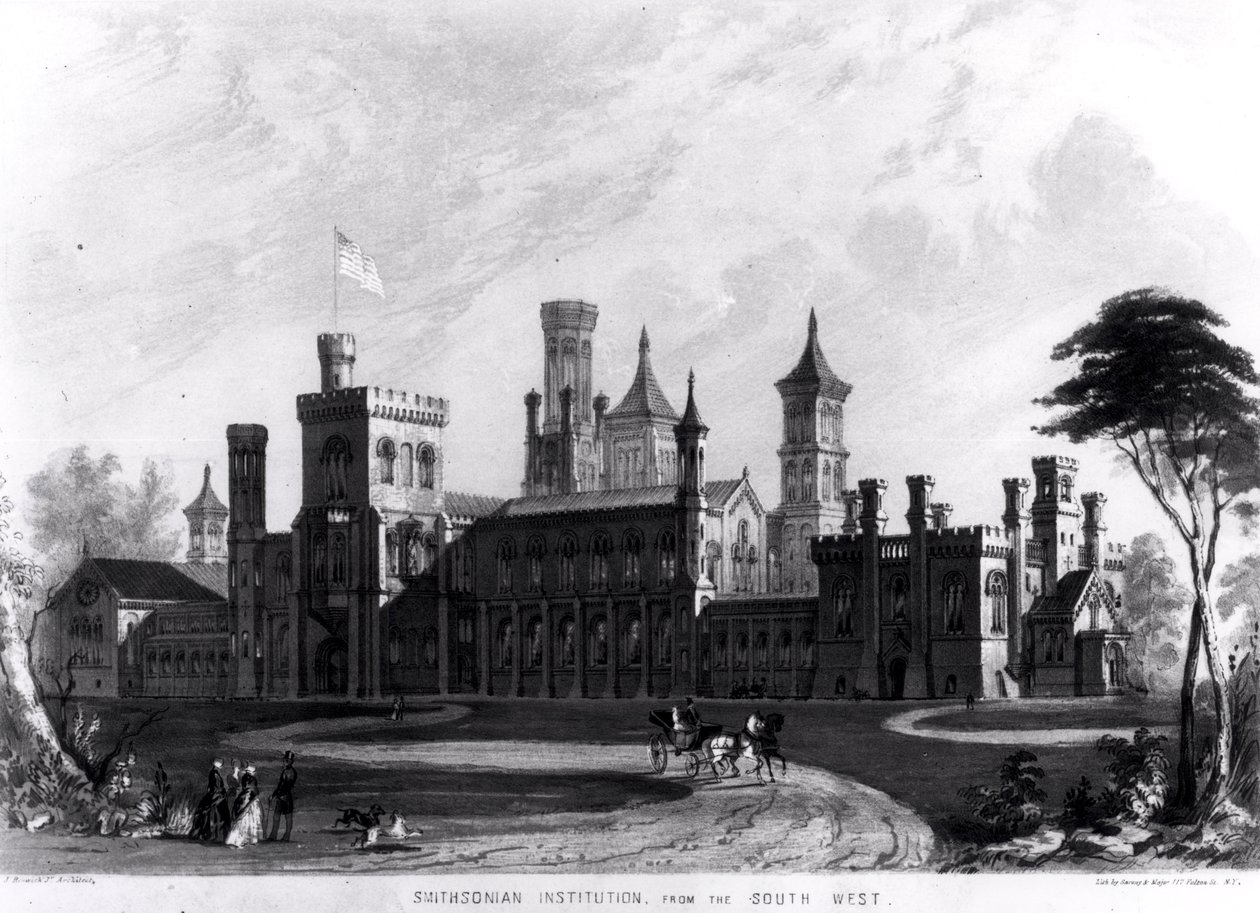 Smithsonian Institution da sud-ovest, da 
