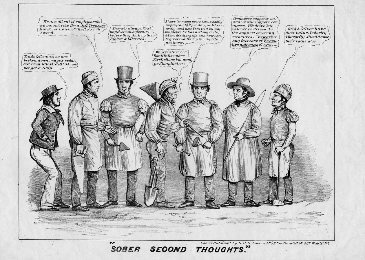 Secondi pensieri sobri, pubblicato da H R Robinson, New York, 1839 da American School