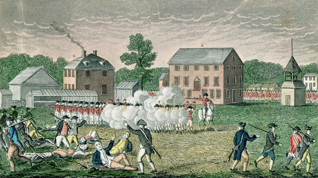 La Battaglia di Lexington, 19 aprile 1775, da 