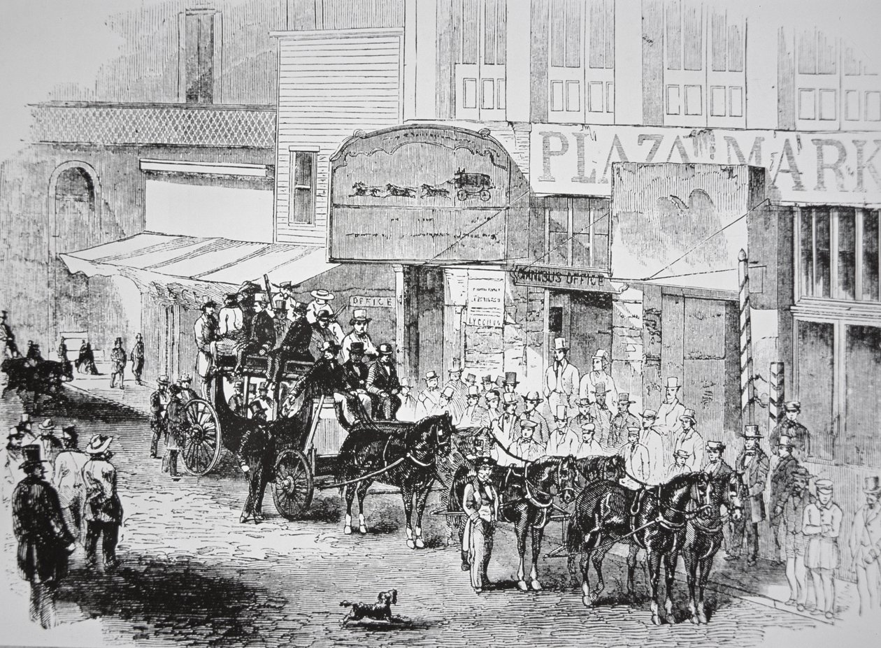 La diligenza Butterfield Overland Mail, pubblicata su Harper