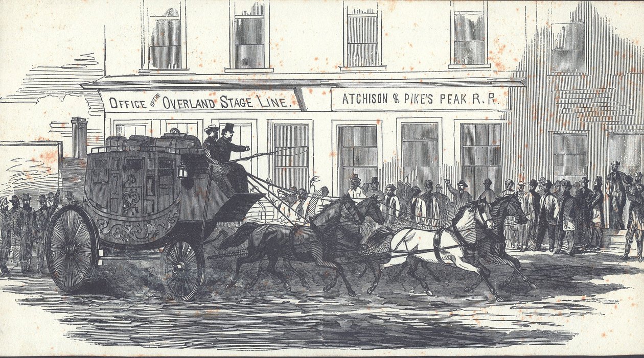 La diligenza Butterfield Overland Mail, pubblicata su Harper