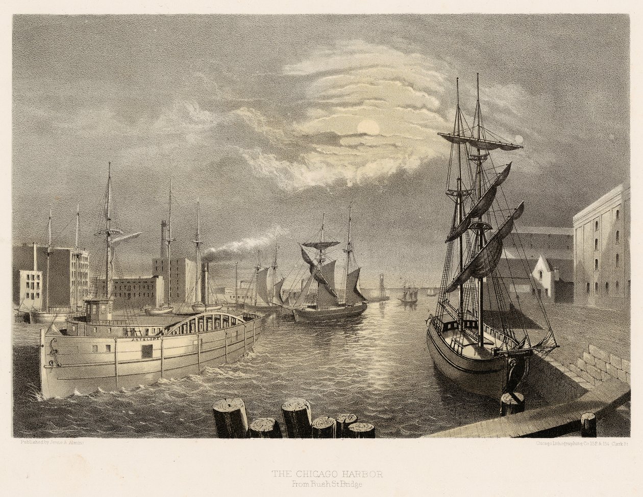 Il porto di Chicago da American School