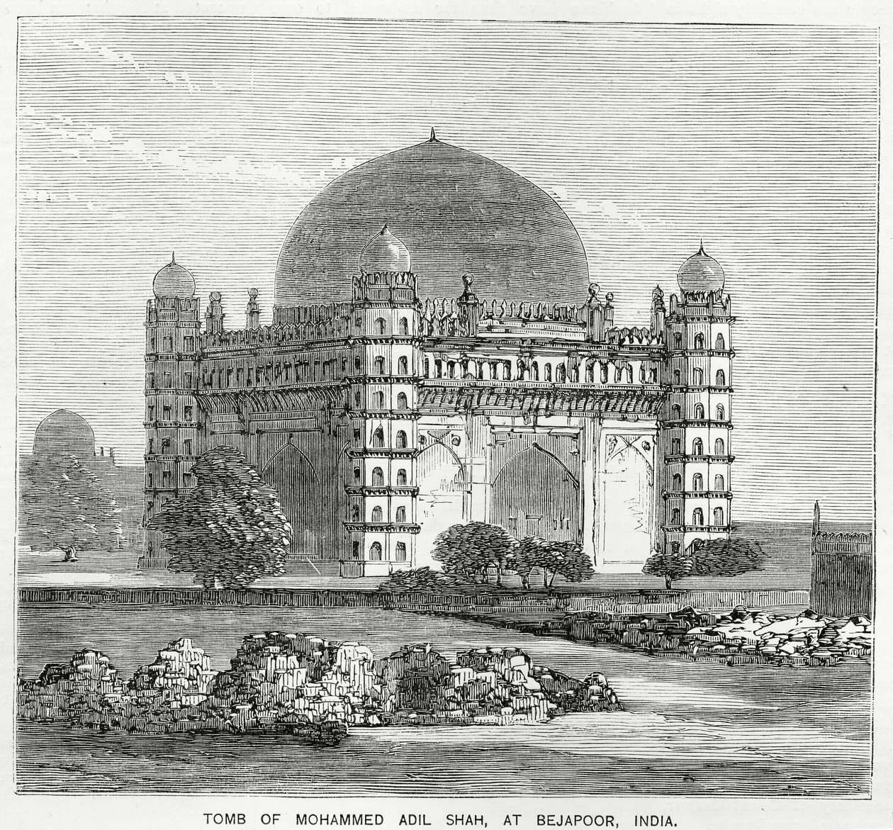 Il Gol Gumbaz, tomba di Mohammed Adil Shah II, costruita nel 1659 da American School