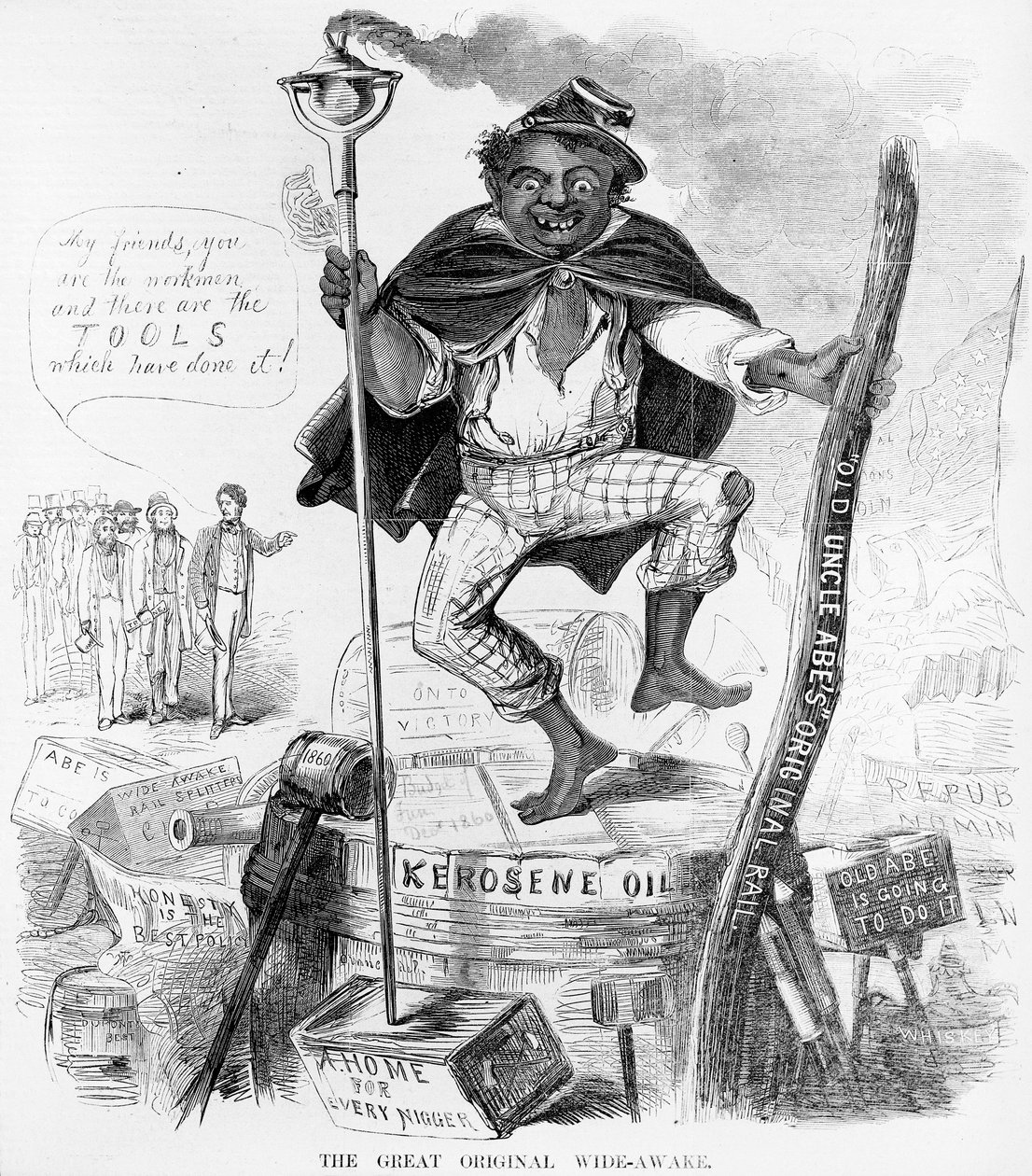 Il grande originale Wide-Awake, c.1860 da American School