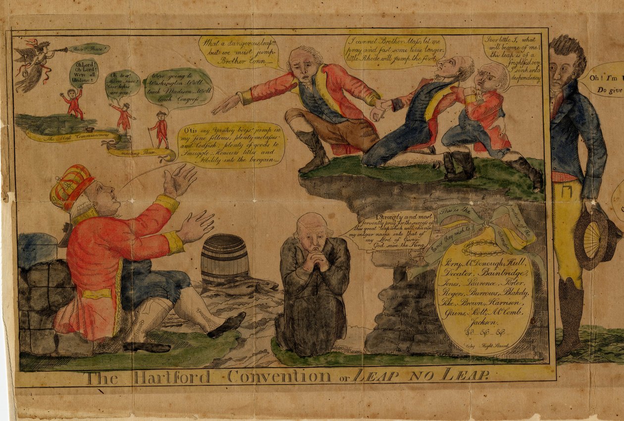 La Convenzione di Hartford, o Salto o non Salto, 1815 da American School
