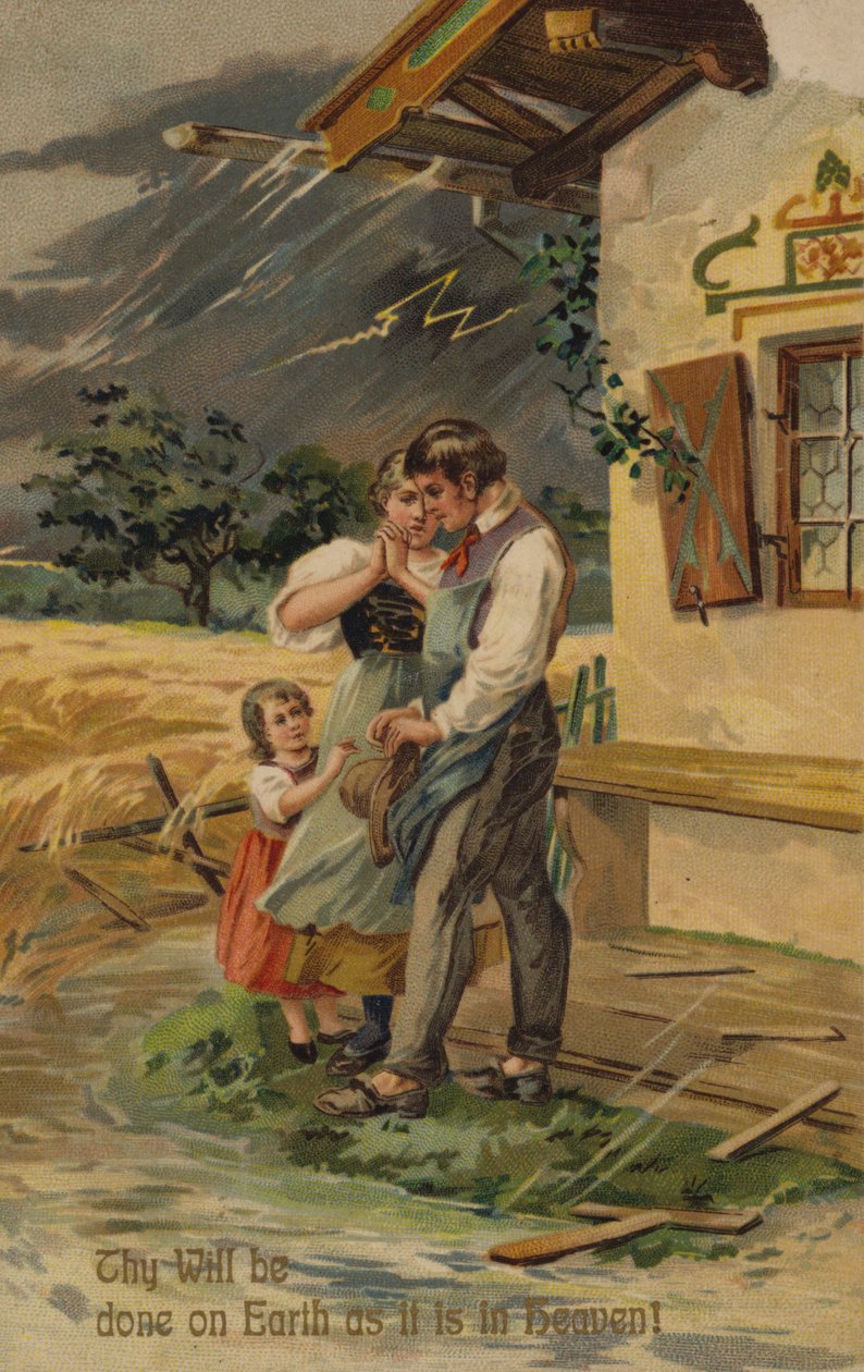 Il Padre Nostro, Sia fatta la tua volontà in terra come in cielo (cromolito) da American School