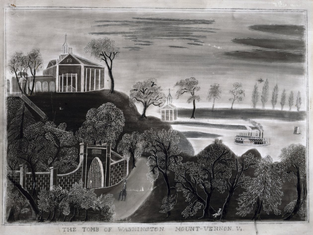 La tomba di Washington, Mount Vernon, Va., dopo il 1807 da American School