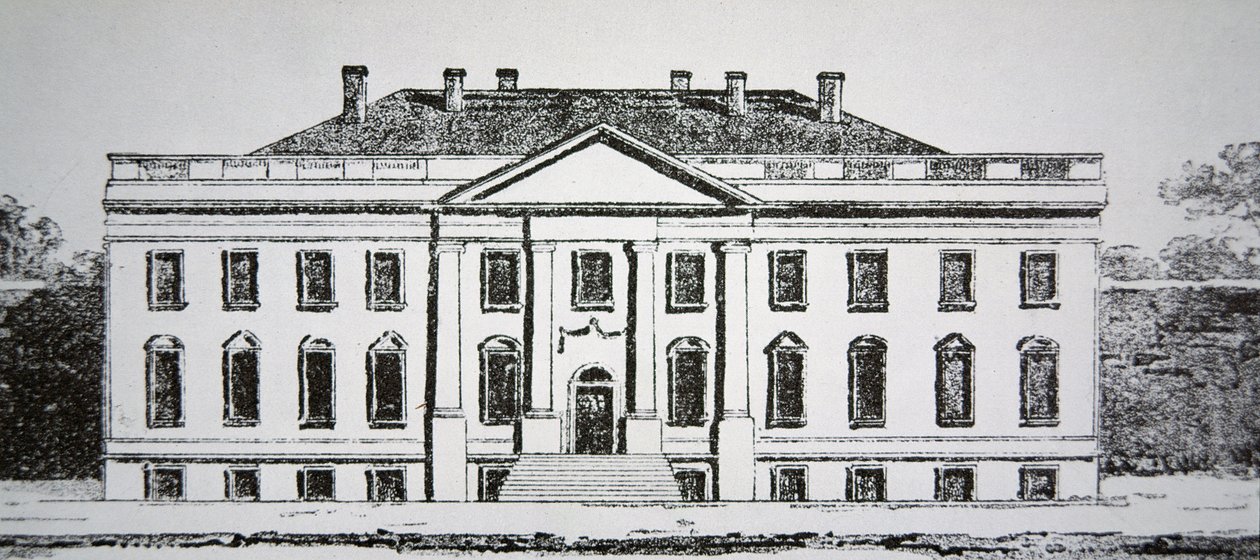La Casa Bianca nel 1807 da American School