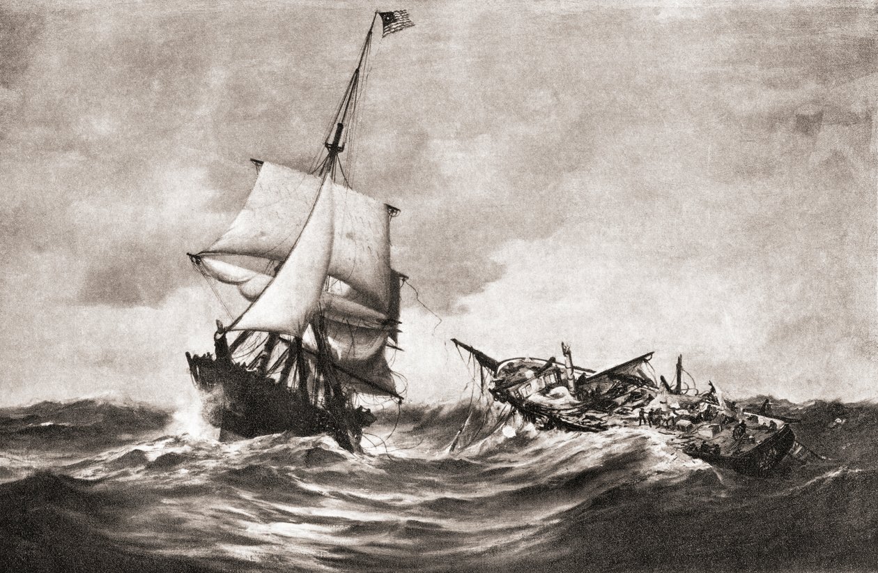 La cattura della HMS Frolic da parte della corvetta USS Wasp, un