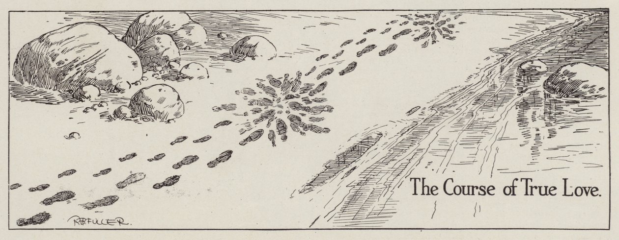 Il confuso cammino del vero amore (litografia) da American School