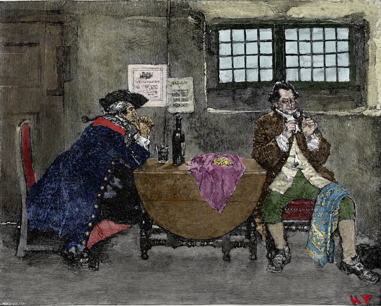 Il pirata Henry Every (John Avery, Long Ben, Benjamin Bridgeman) (? -1695) vende gioielli recuperati durante attacchi nemici. Illustrazione di Howard Pyle (1853-1911) da American School