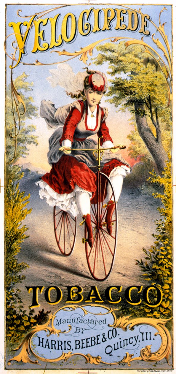 Pubblicità di rivista del tabacco Velocipede da American School