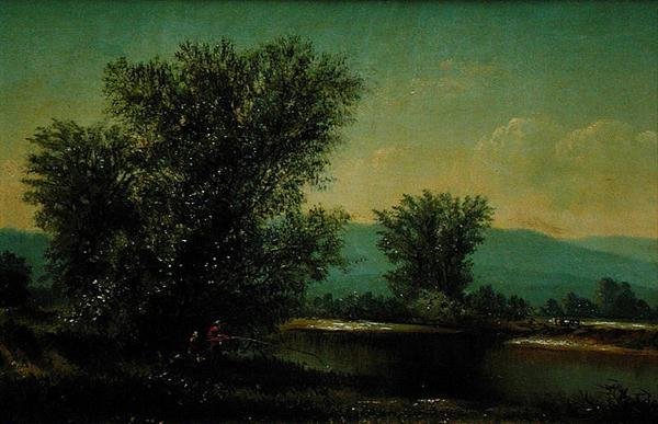 Veduta del Little River Stowe, Vermont da American School