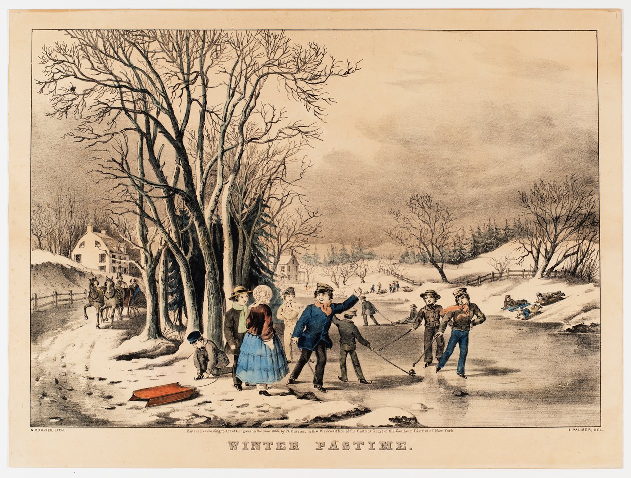 Passatempo invernale, c.1800-10 da American School