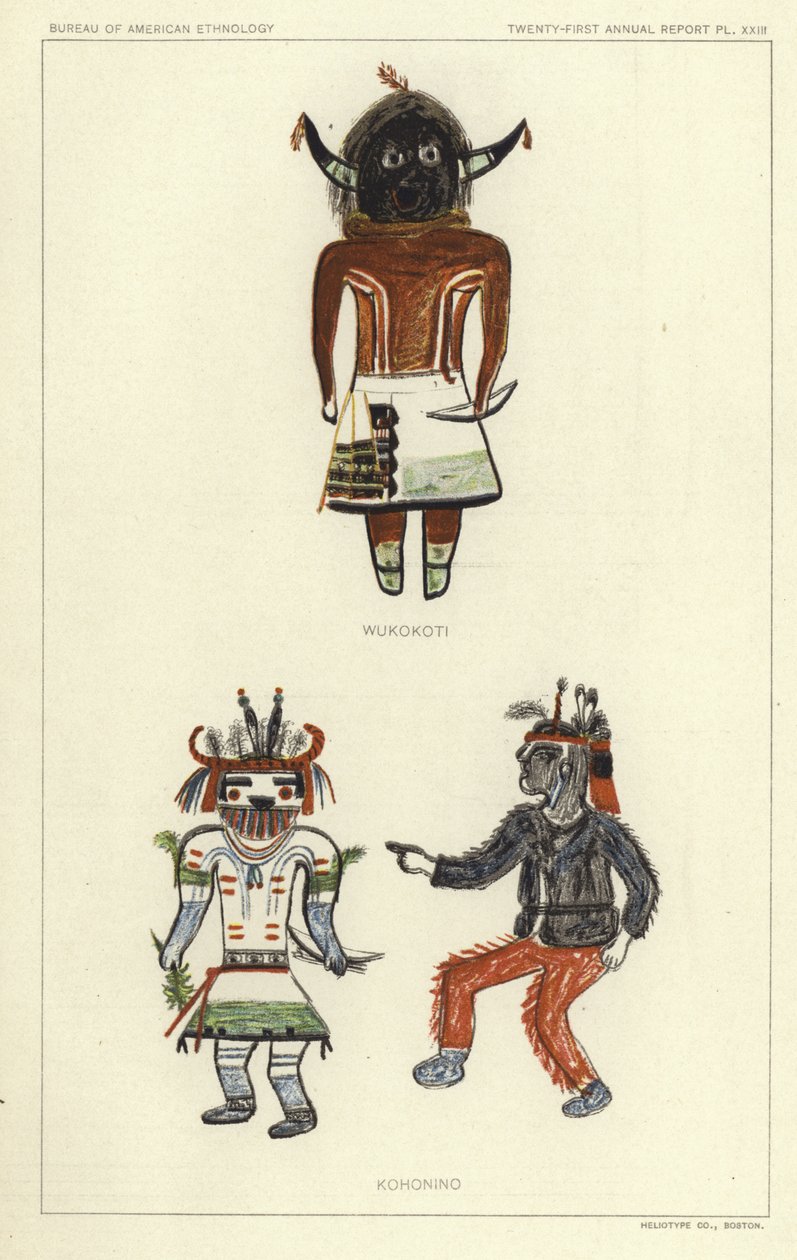 Wukokoti, Kohonino (litografia a colori) da American School