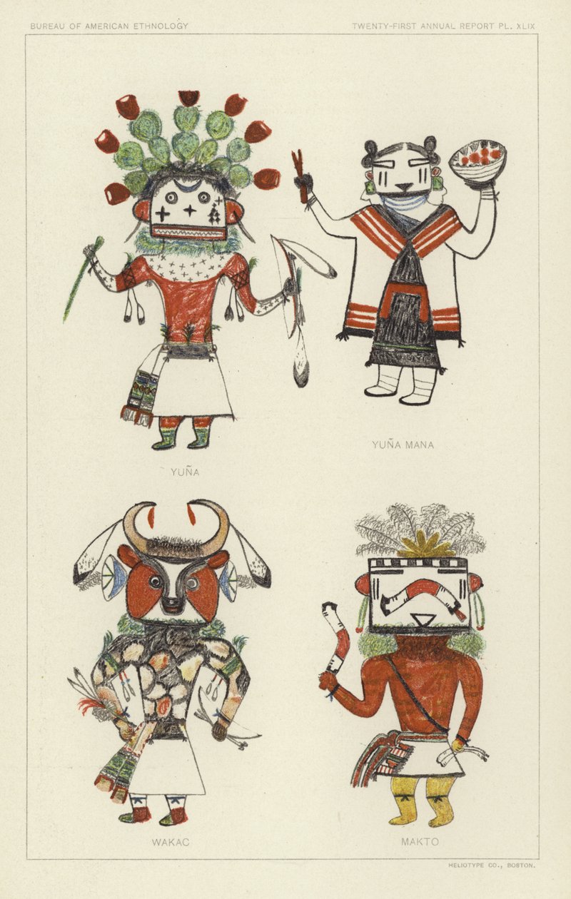 Yuna, Yuna Mana, Wakac, Makto (litografia a colori) da American School