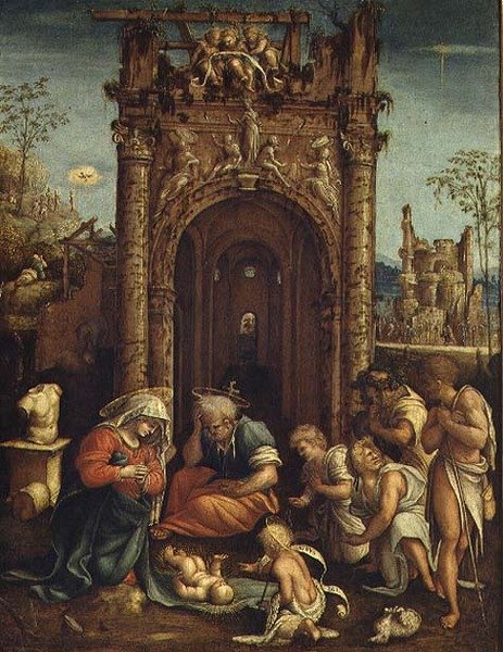 Adorazione dei pastori, c.1530 da Amico Aspertini