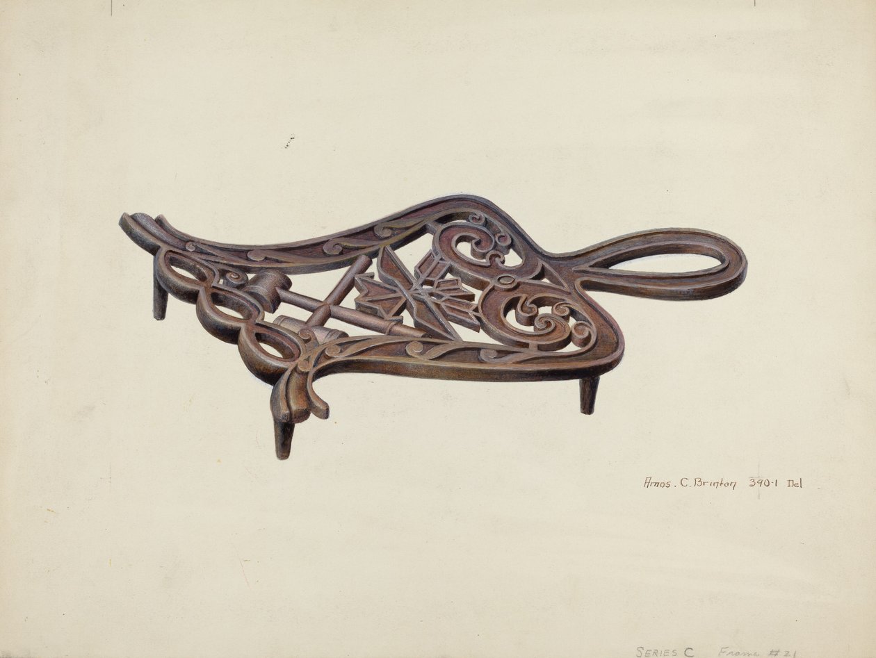 Supporto per Ferro da Stiro da Amos C. Brinton