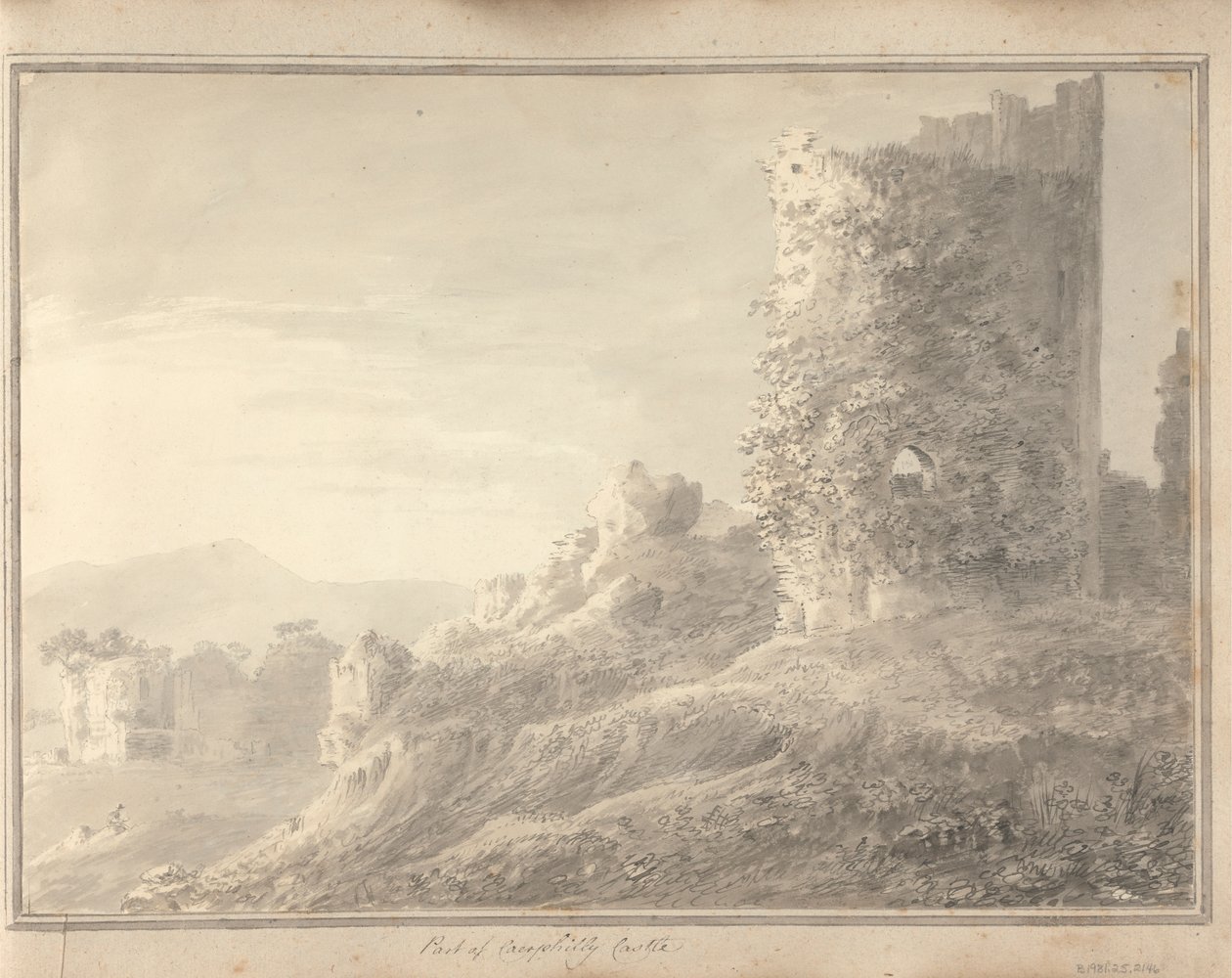 Vedute in Inghilterra, Scozia e Galles: Parte del Castello di Caerphilly da Amos Green