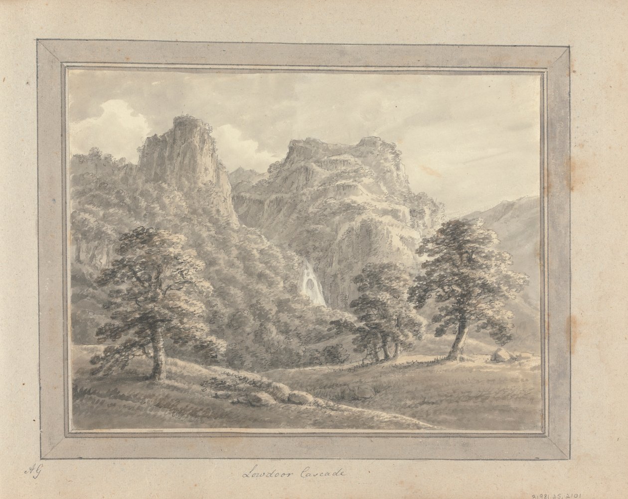 Vedute in Inghilterra, Scozia e Galles: Tour in Scozia; Lowdoor Cascade da Amos Green