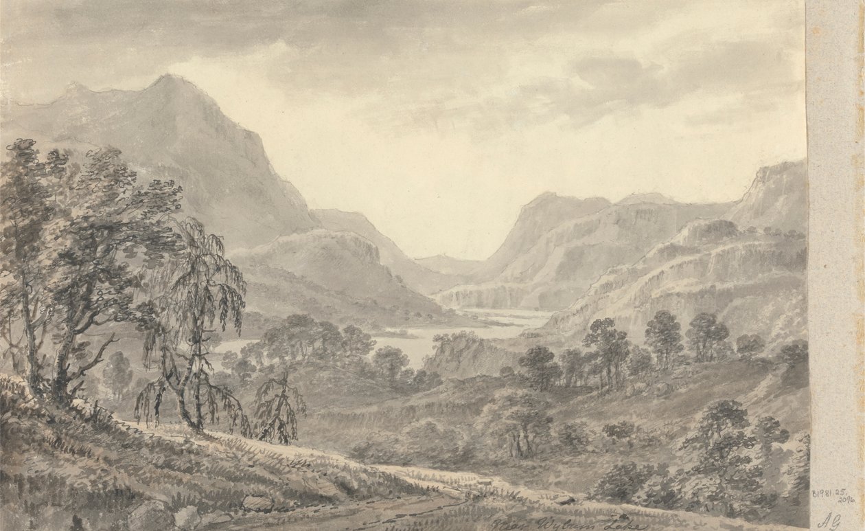 Vedute in Inghilterra, Scozia e Galles; Tour in Scozia: Vicino al Lago Wyburn da Amos Green