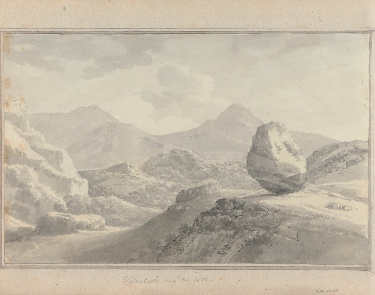 Vedute in Inghilterra, Scozia e Galles: Watenlath, 30 agosto 1802 da Amos Green