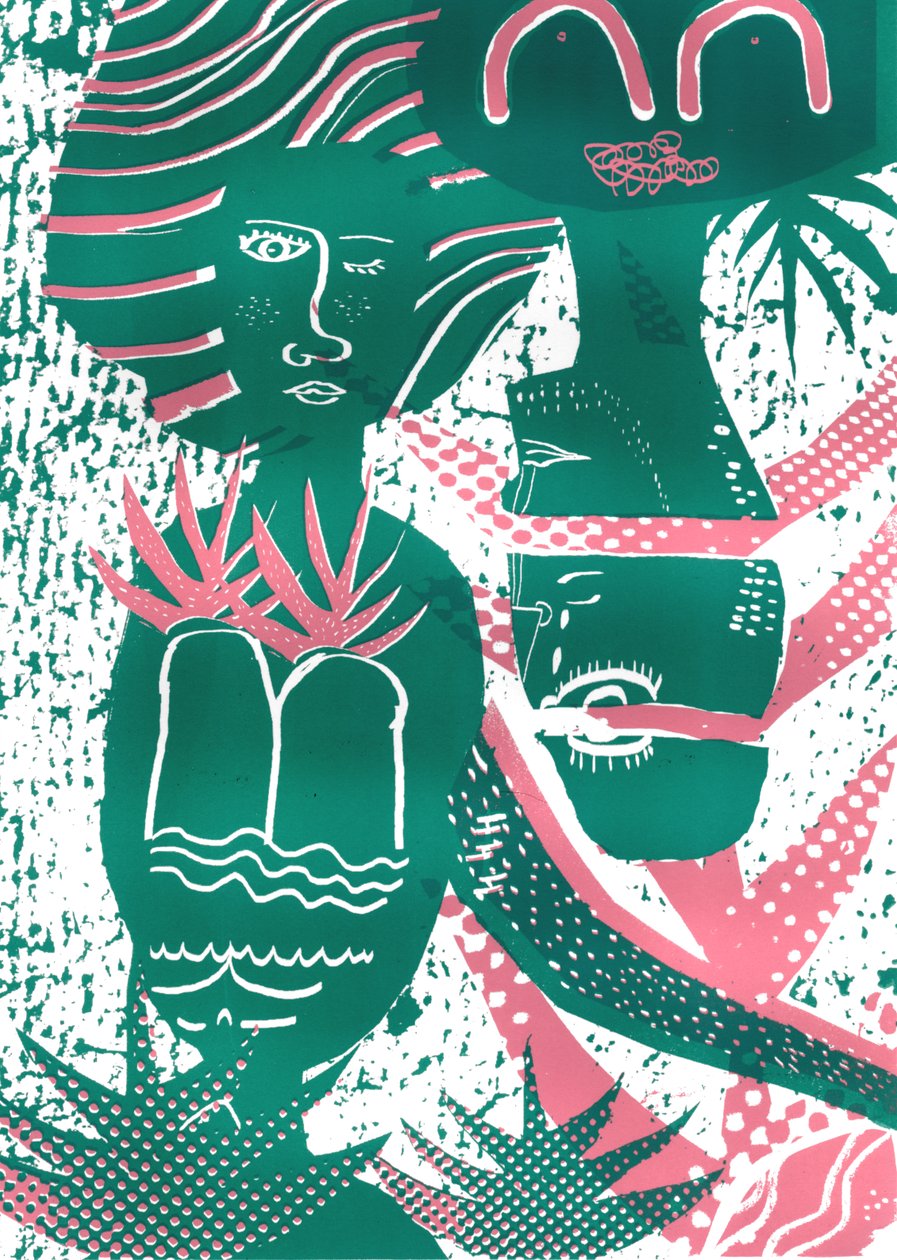 Cresciamo, 2015 (serigrafia) da Amy Louise Evans