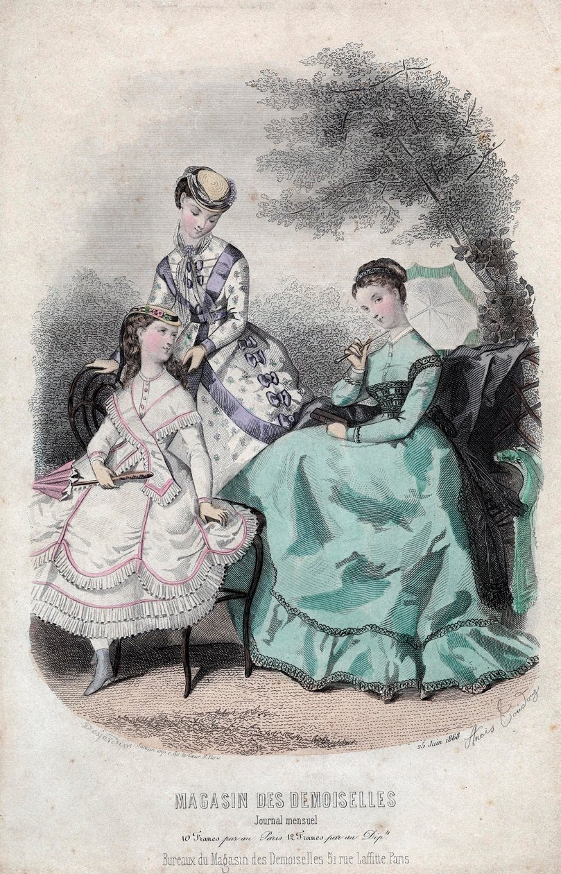 Rivista di moda francese "Magasin des Demoiselles", Parigi, 25 giugno da Anais Toudouze