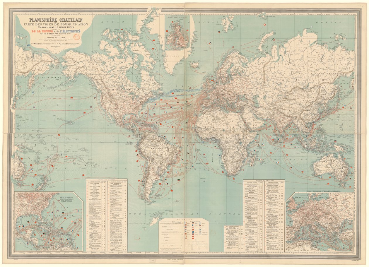 Mappa mondiale del vapore e dell