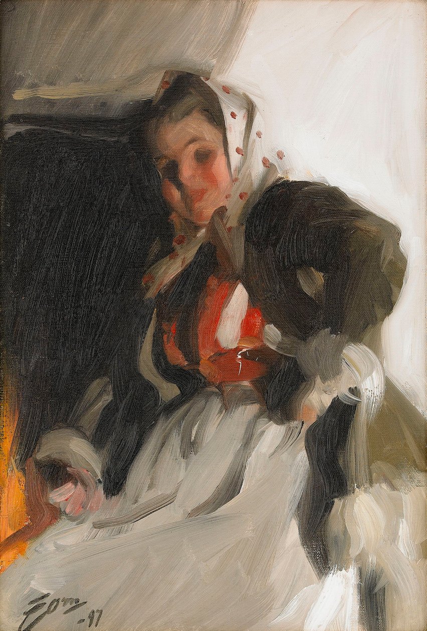 Accanto al camino da Anders Leonard Zorn