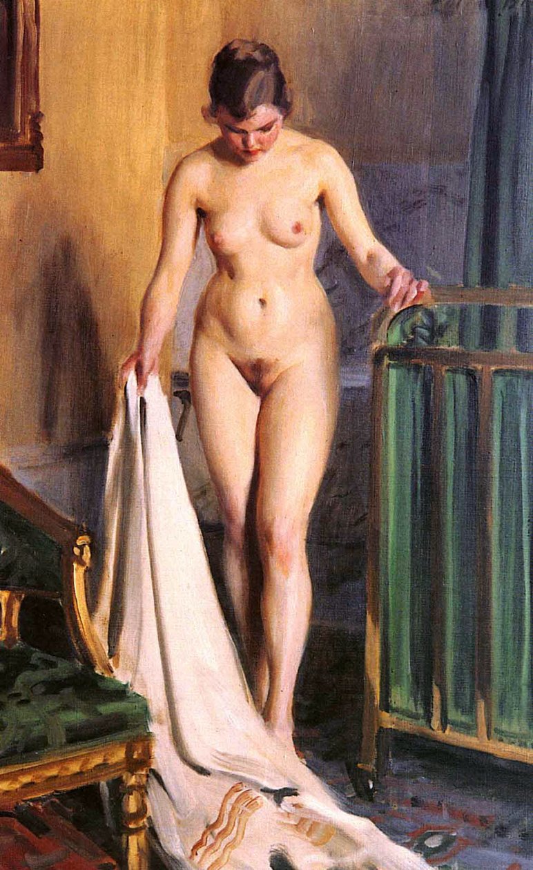 In camera da letto da Anders Leonard Zorn
