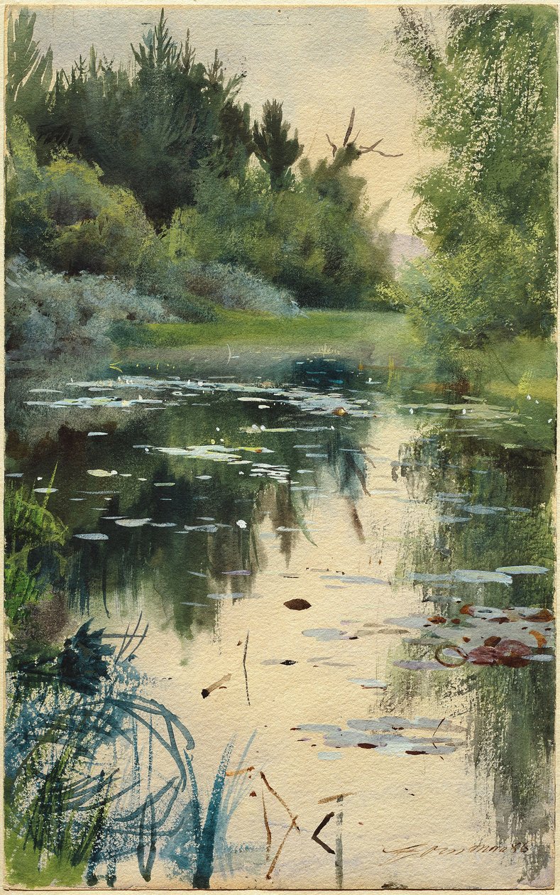 Studio di paesaggio di Mora da Anders Leonard Zorn
