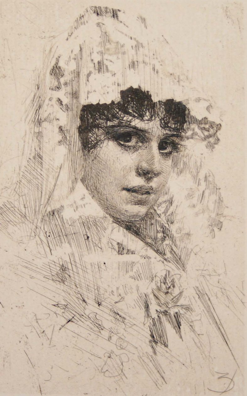 Donna spagnola da Anders Leonard Zorn