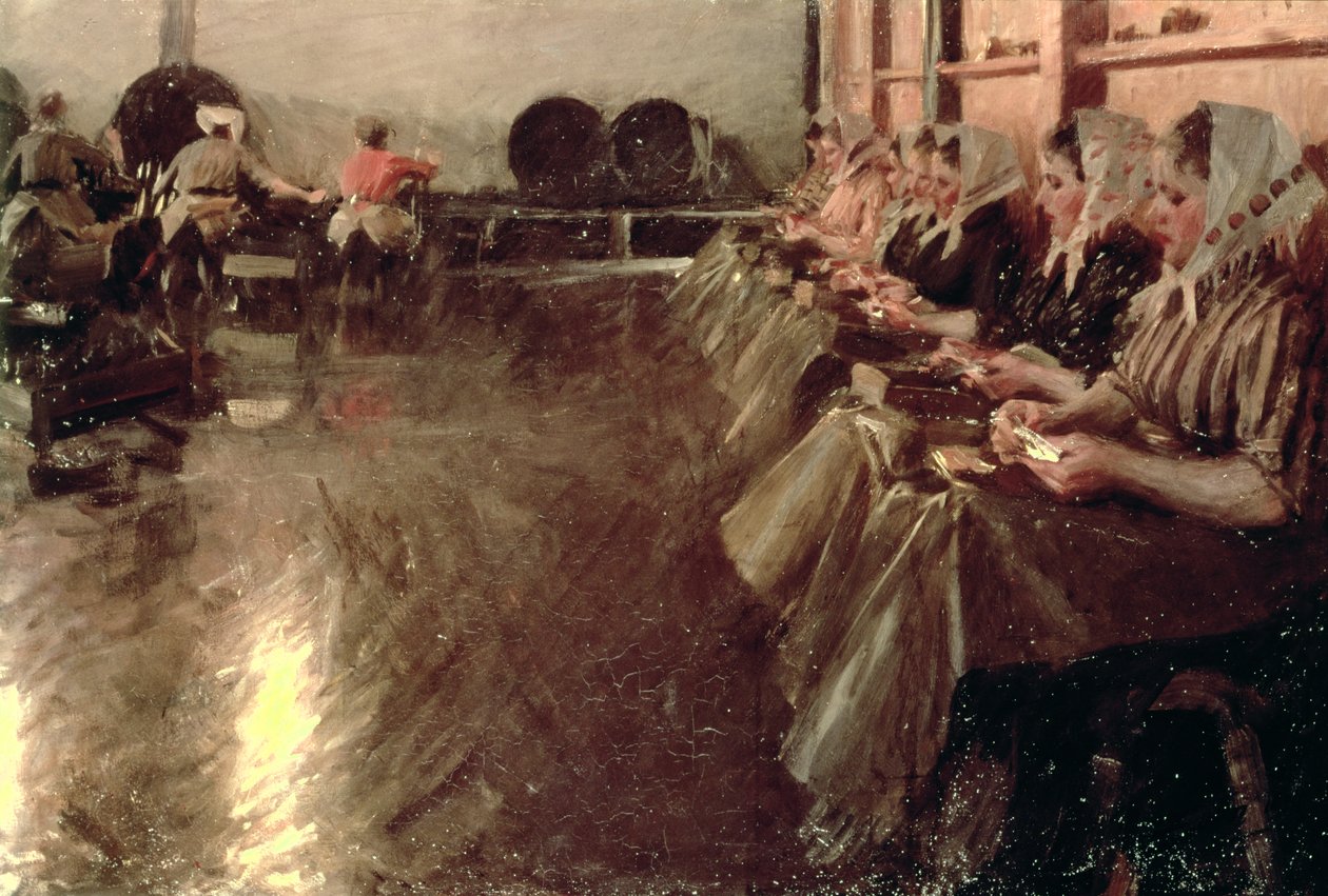 Il grande birrificio, 1890 da Anders Leonard Zorn