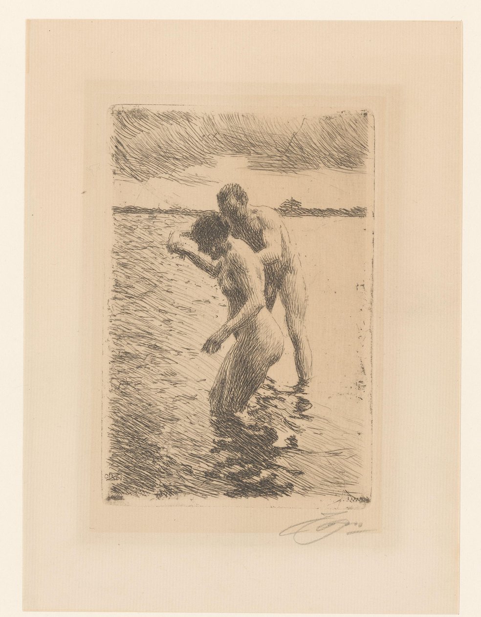 Il pilota da Anders Leonard Zorn (signed by artist)