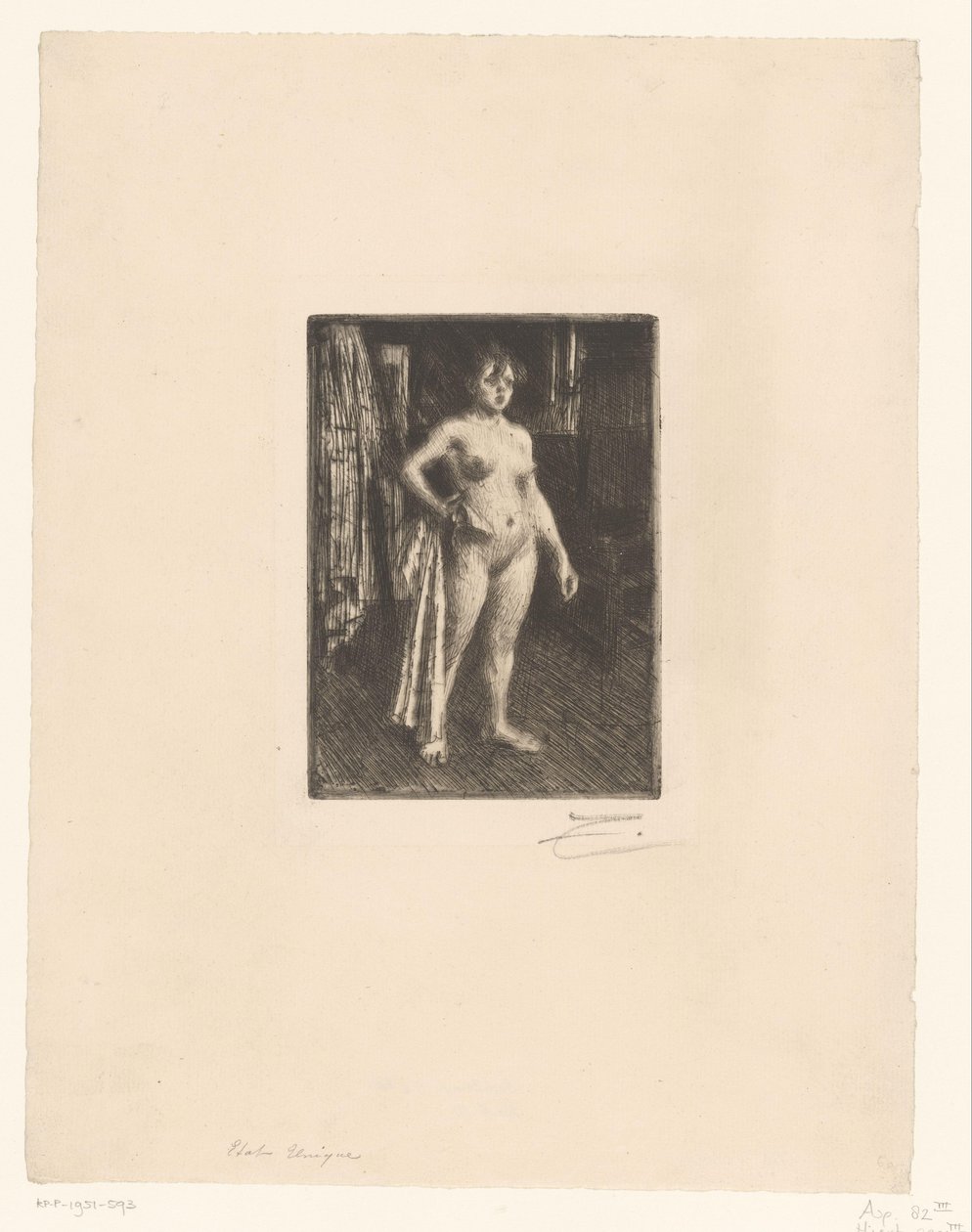 La Venere di La Villette da Anders Leonard Zorn (signed by artist)