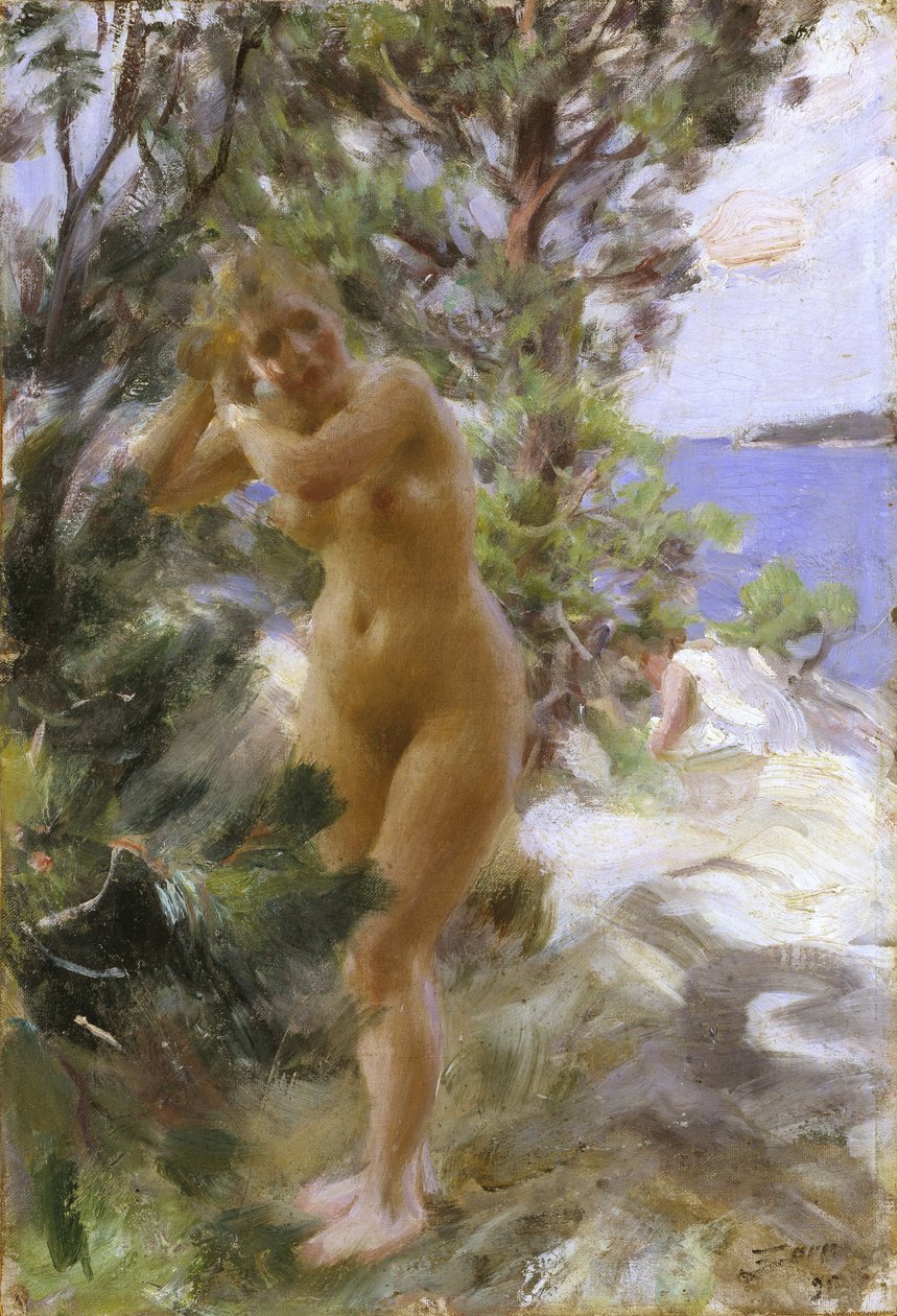 Dopo il bagno da Anders Leonard Zorn