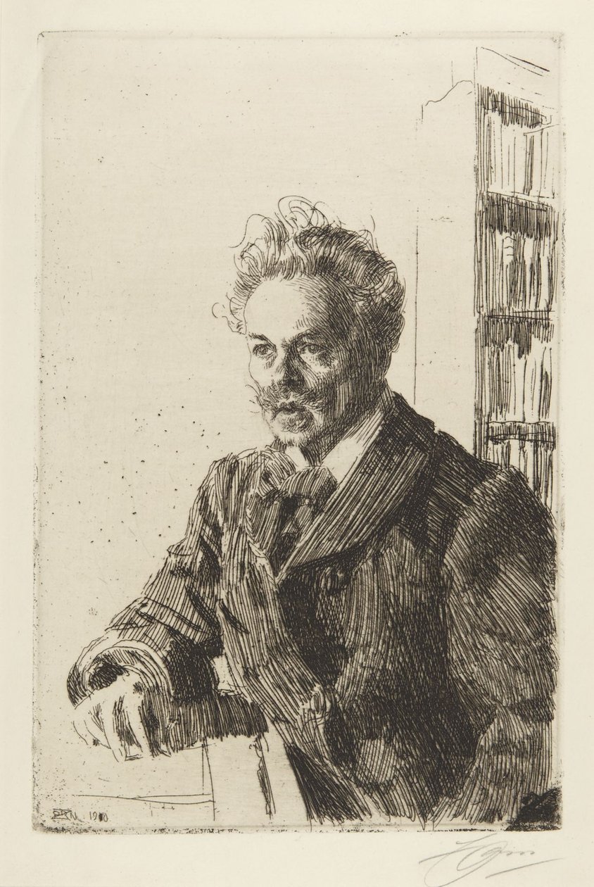 August Strindberg da Anders Leonard Zorn
