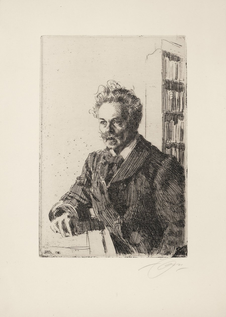 August Strindberg, 1910 da Anders Leonard Zorn