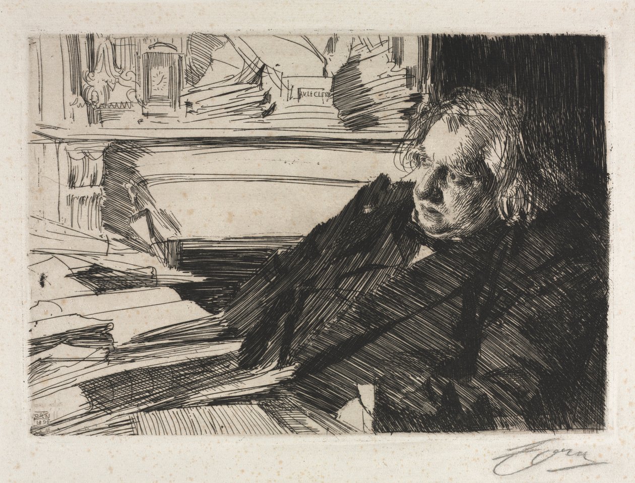Ernest Renan, 1892 da Anders Leonard Zorn