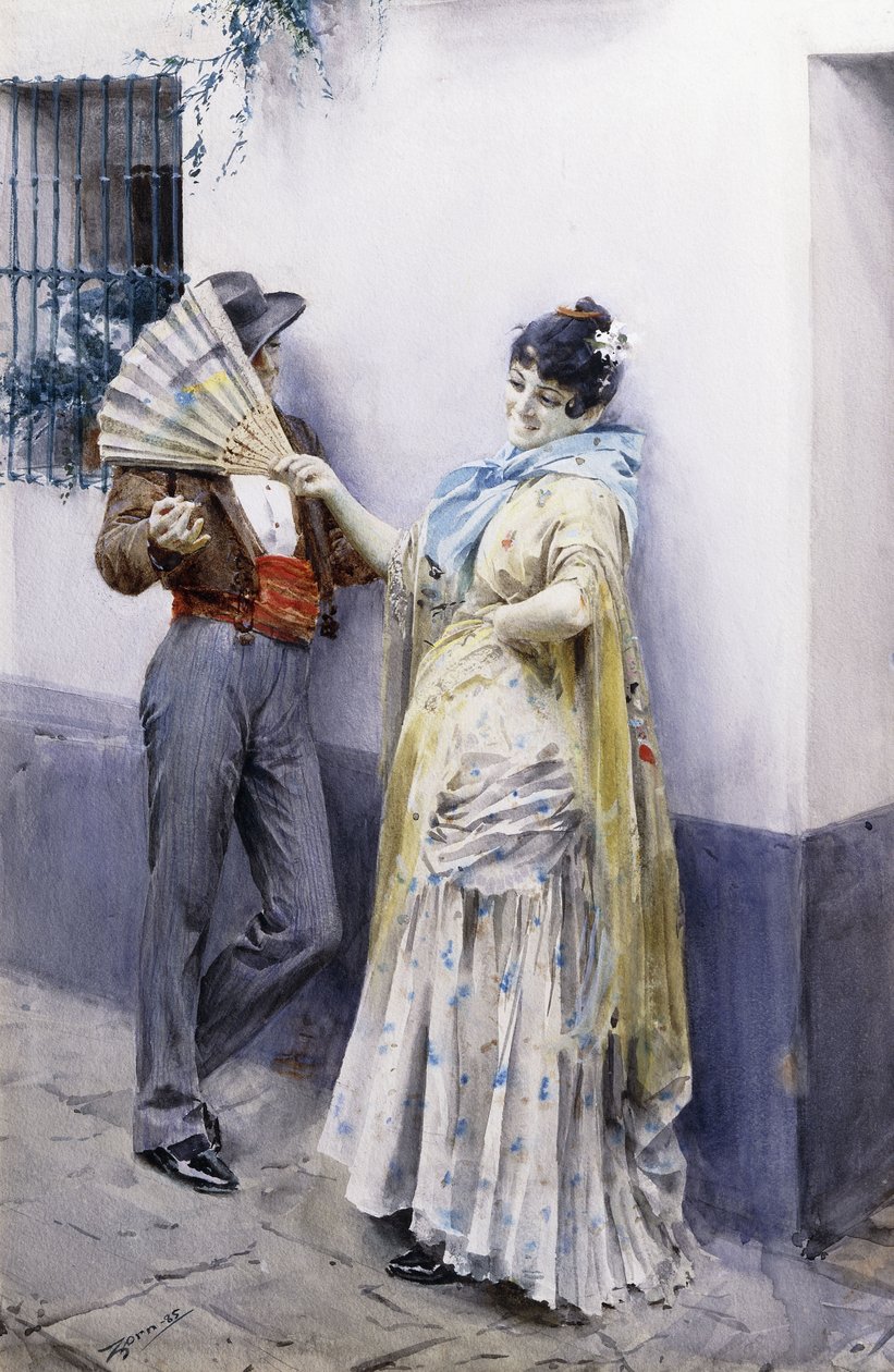 Civetteria, 1885 da Anders Leonard Zorn