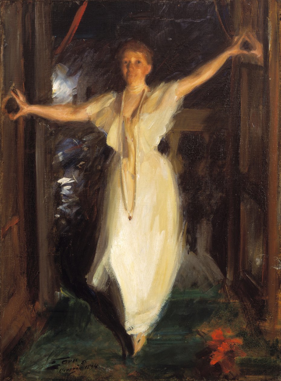 Isabella Stewart Gardner a Venezia, 1894 da Anders Leonard Zorn