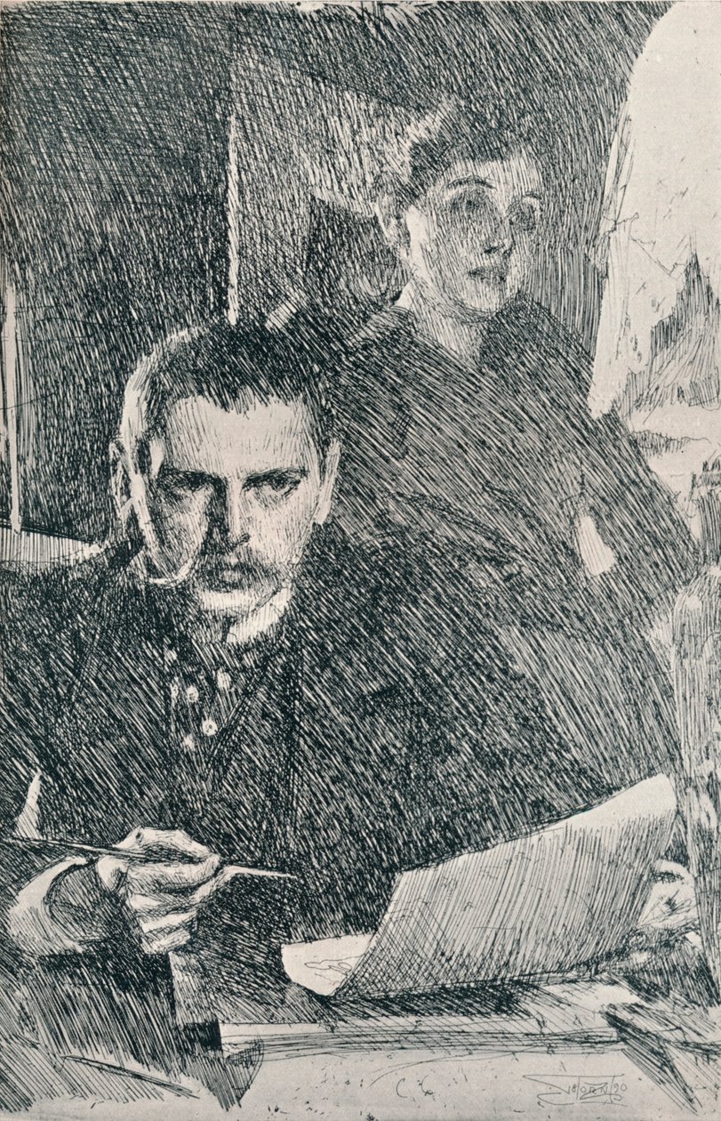 Il signor e la signora Zorn, 1890, 1898 da Anders Leonard Zorn