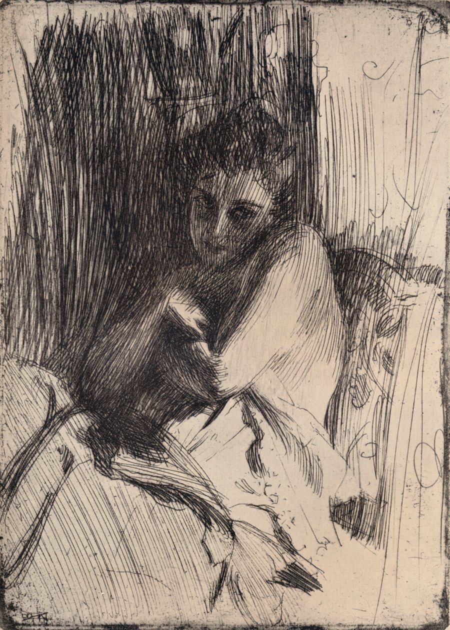 Il modello, 1880-1906, 1906 da Anders Leonard Zorn