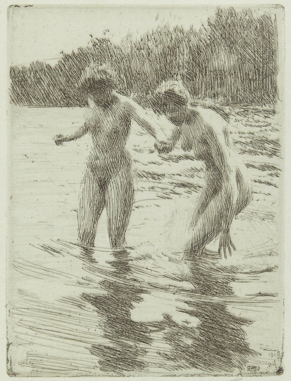 Due bagnanti da Anders Leonard Zorn