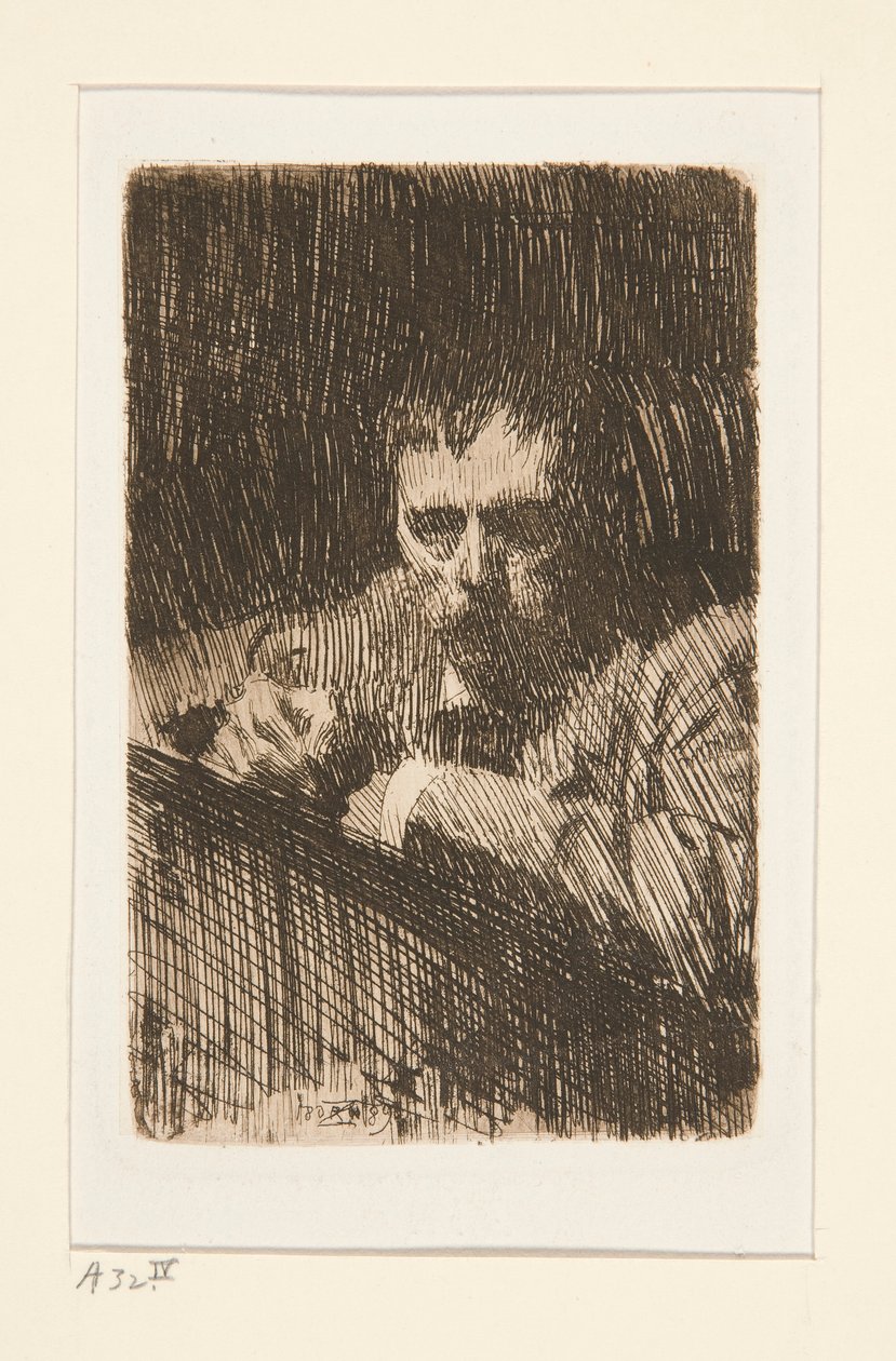 Un pittore-incisore (autoritratto) da Anders Leonard Zorn